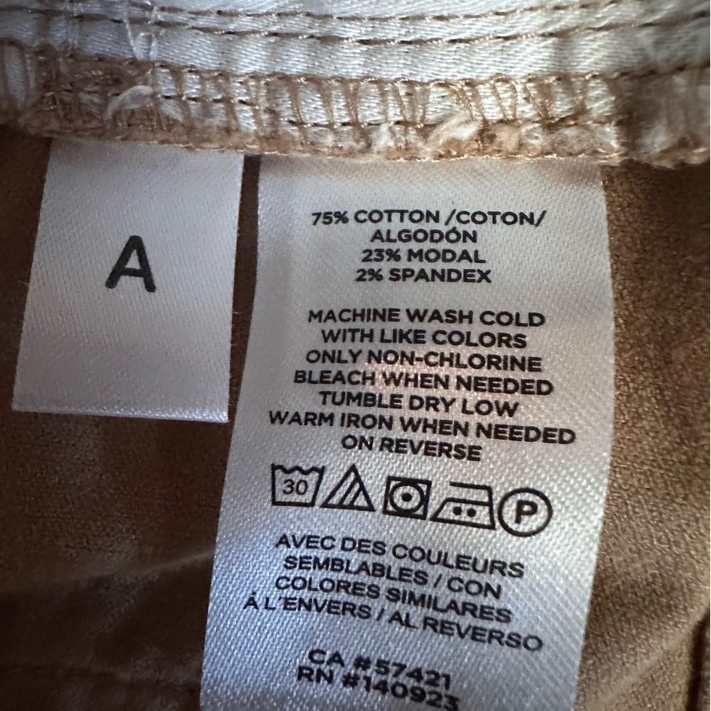 LOFT Tan Corduroy Skinny Pants Women’s Size 30 Stretch - Picture 6 of 11